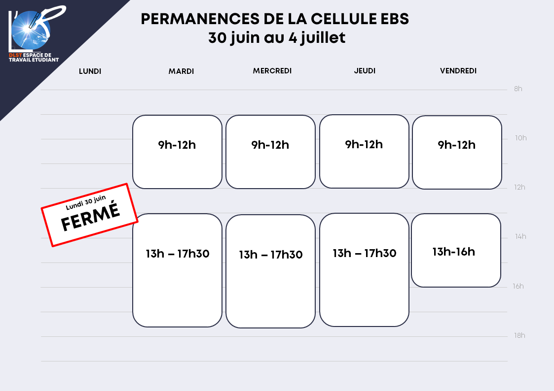 Horaires EBS
