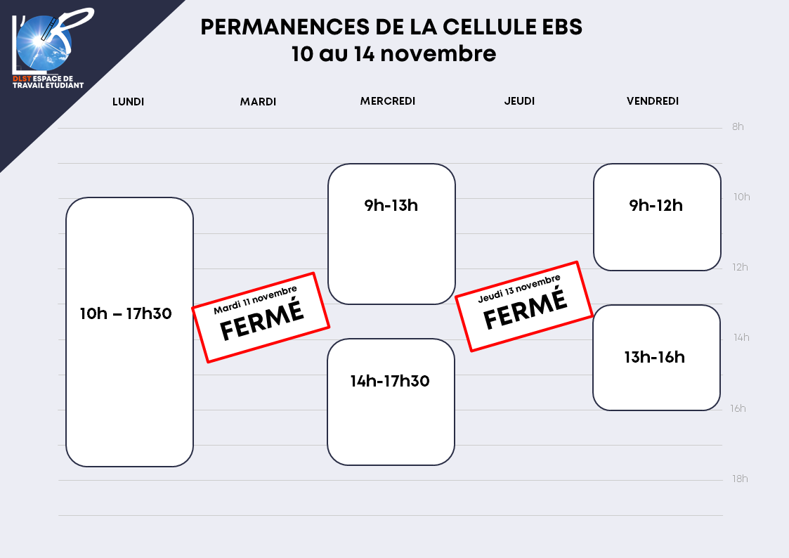 Horaires EBS